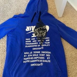 Blue air Jordan hoodie